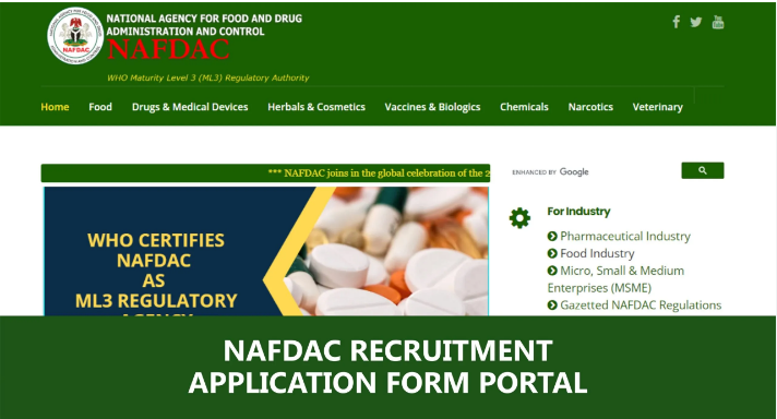 NAFDAC Recruitment