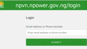 Login to Npower Dashboard 