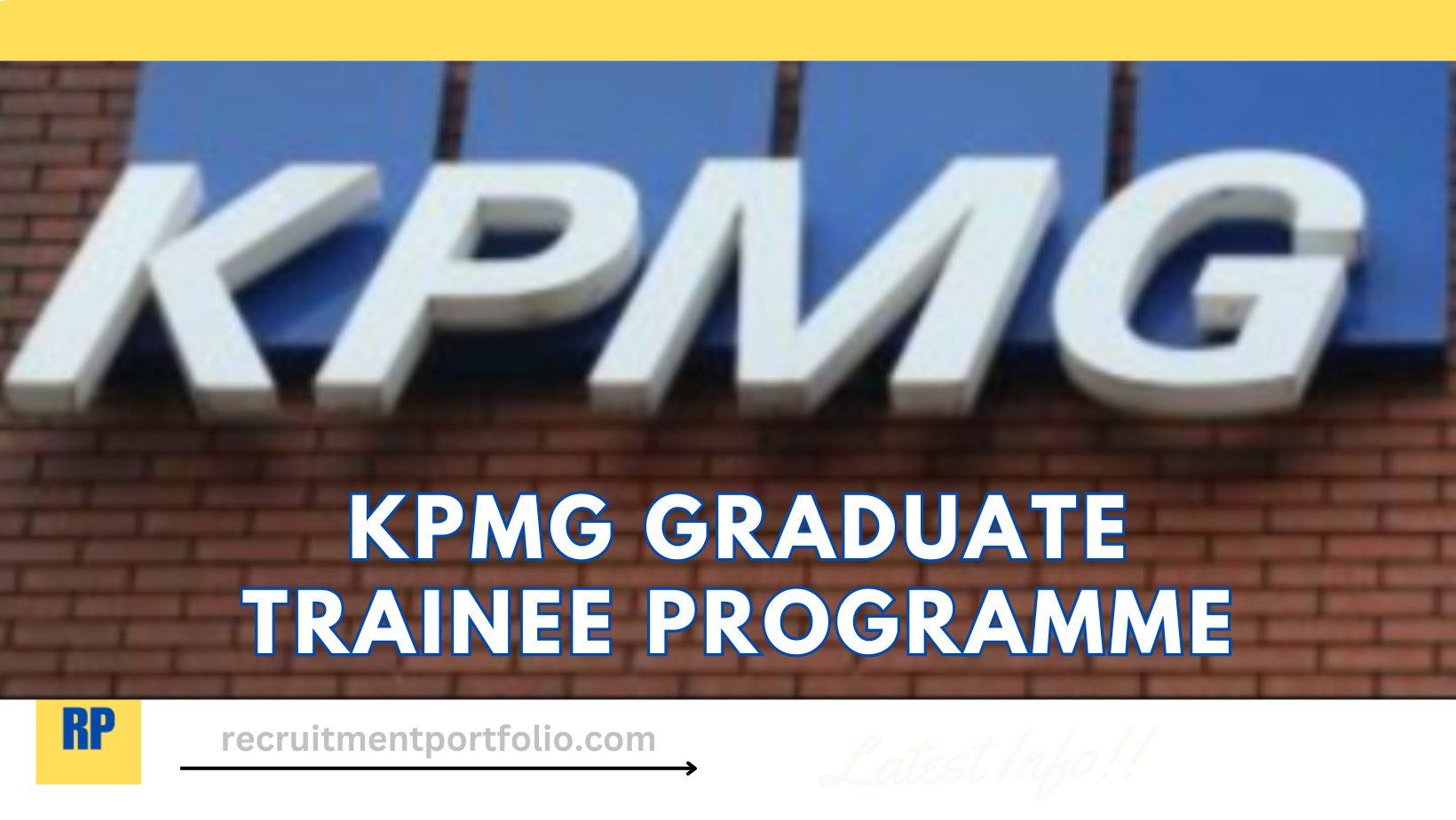 KPMG, KPMG Graduate Trainee Program.