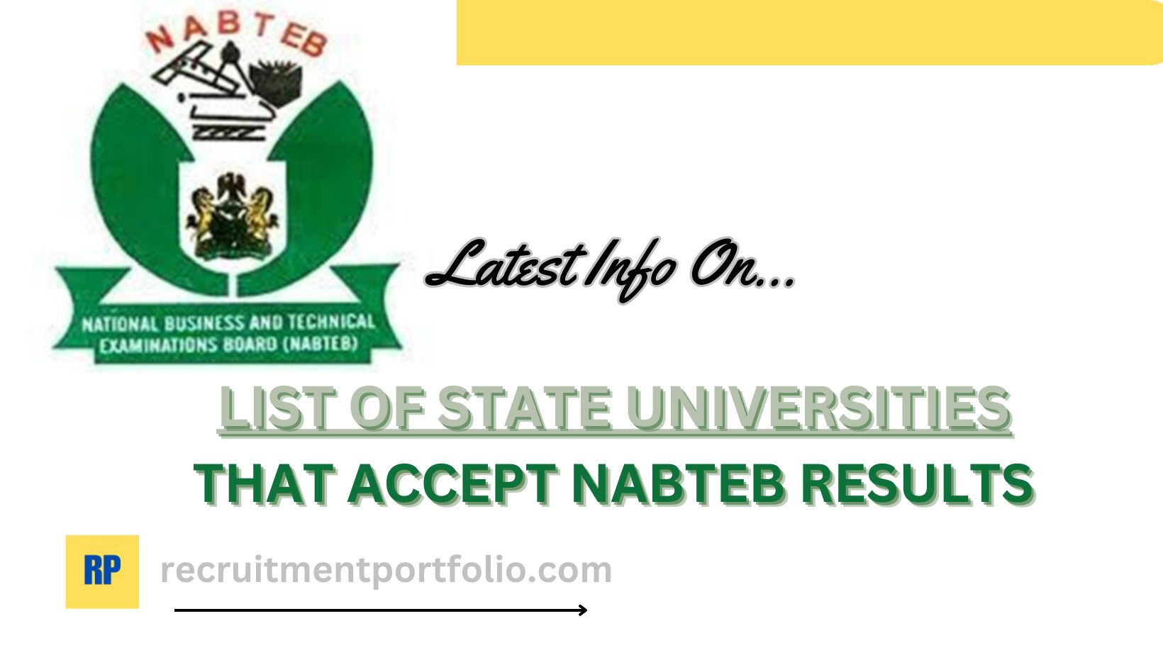 List of State Universities that Accept NABTEB Results in 2024
