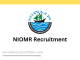 NIOMR Recruitment
