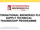 international breweries plc supply technical traineeship programme registration, international breweries plc supply technical traineeship programme application, what is the international breweries plc supply technical traineeship programme salary?,