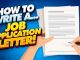 Job Application Letter Sample