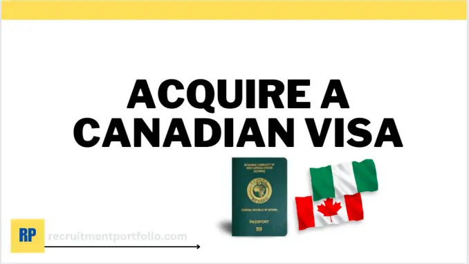 Apply for a Canadian Visa