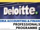 Deloitte Nigeria Accounting & Finance Professionals Program