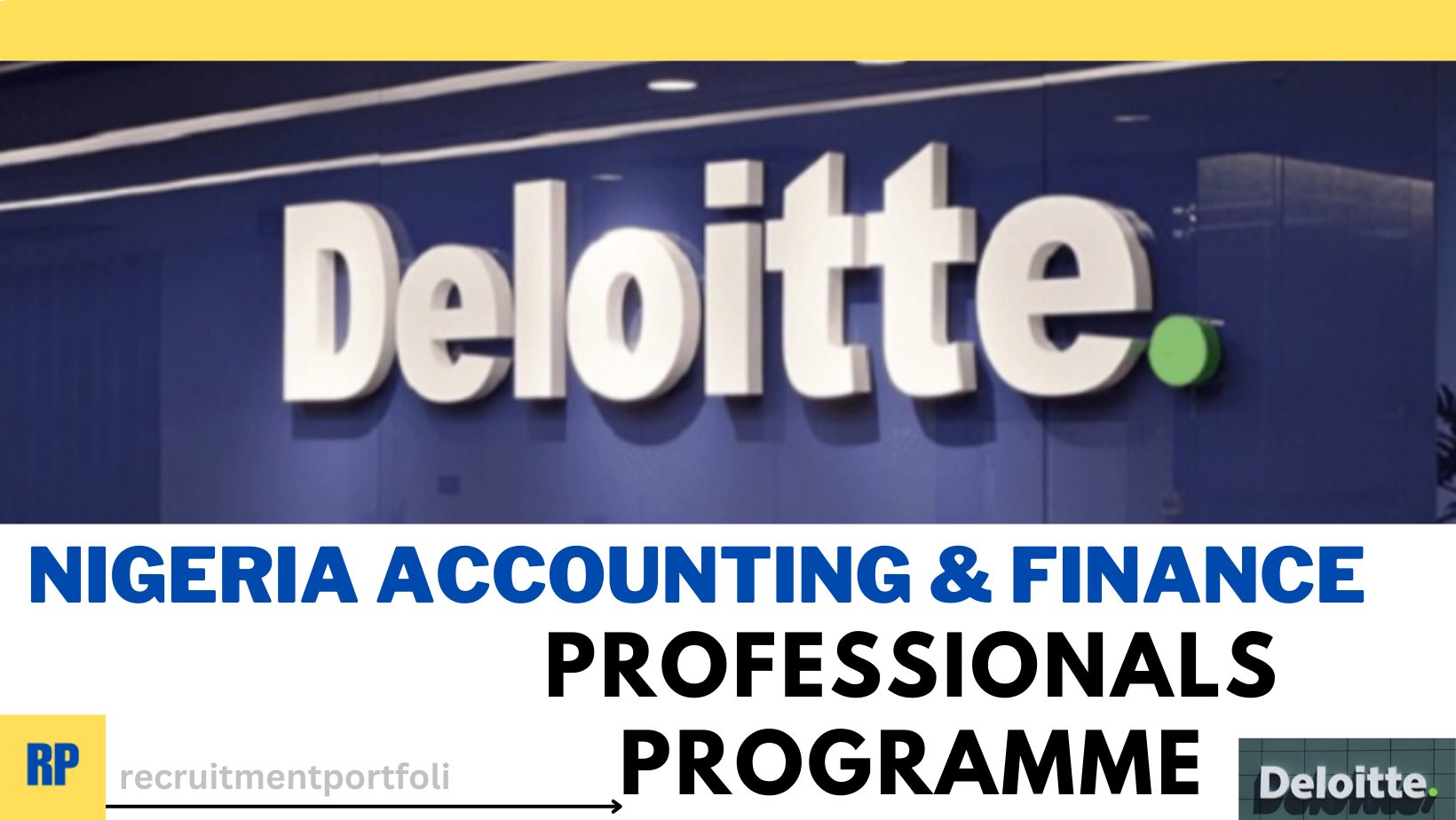 Deloitte Nigeria Accounting & Finance Professionals Program