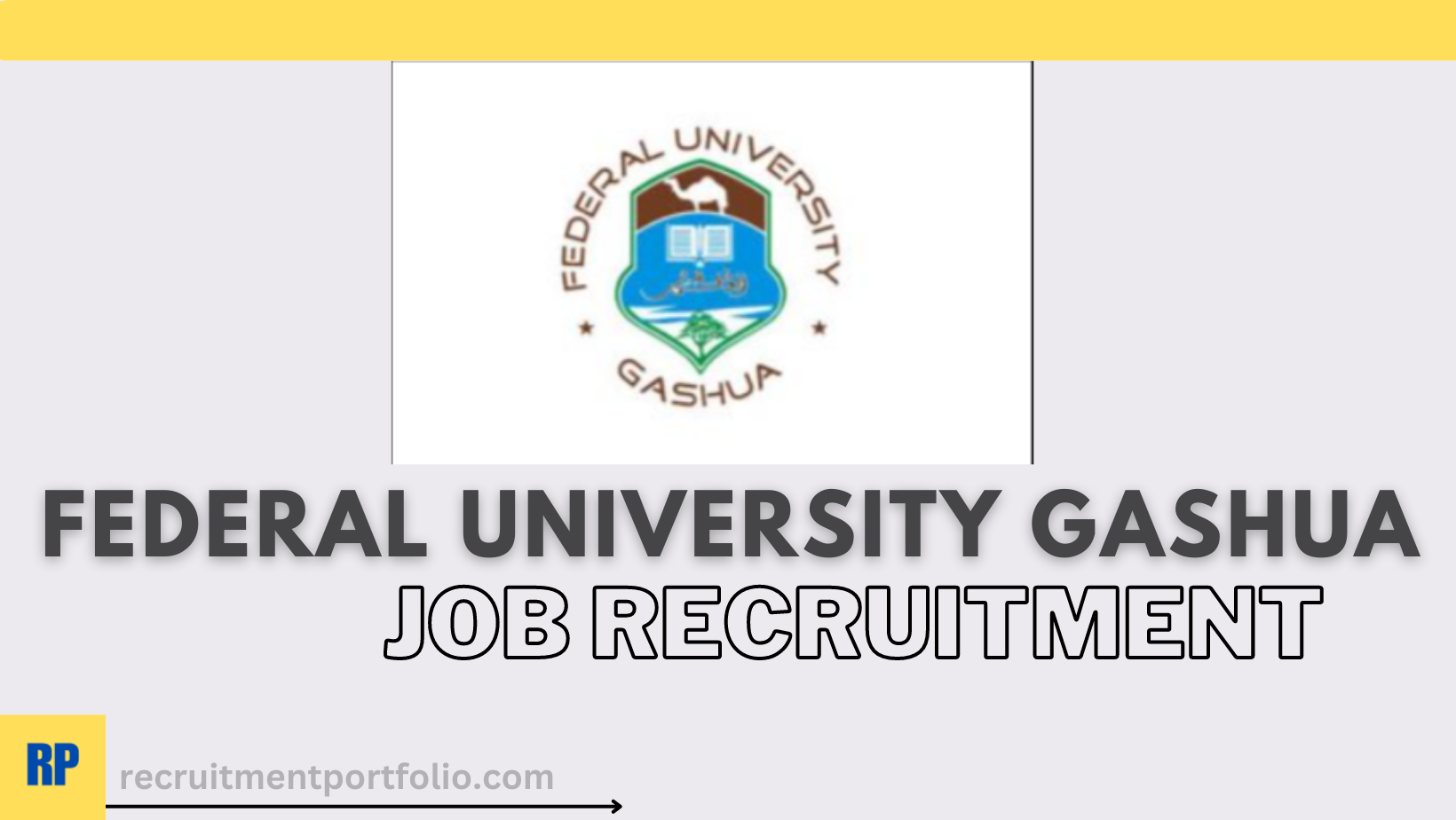 Federal University Gashua Job Recruitment
