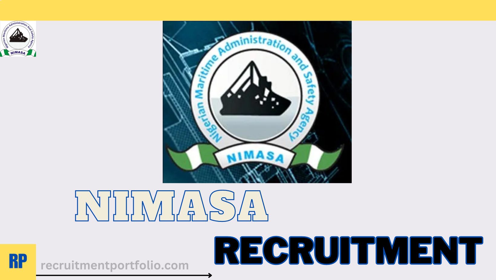 NIMASA Recruitment 2024/2025 Application Portal