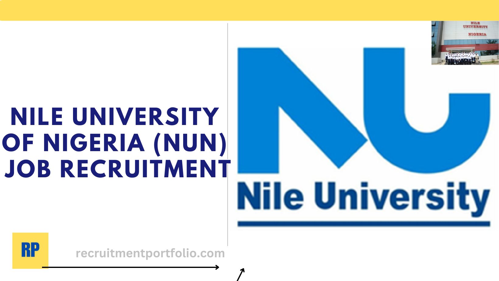 Nile University of Nigeria (NUN) Job Recruitment