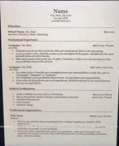 How to Write a Resume for a Job Application