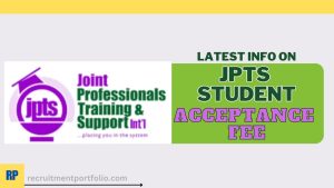 JPTS Student Acceptance Fee