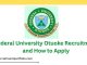 Federal University Otuoke Recruitment