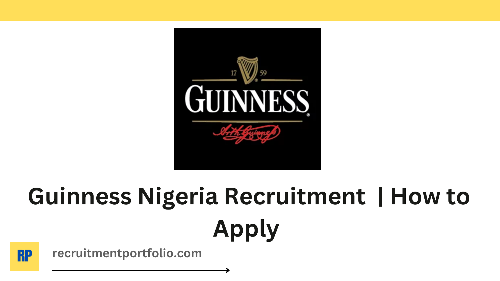 Guinness Nigeria Recruitment
