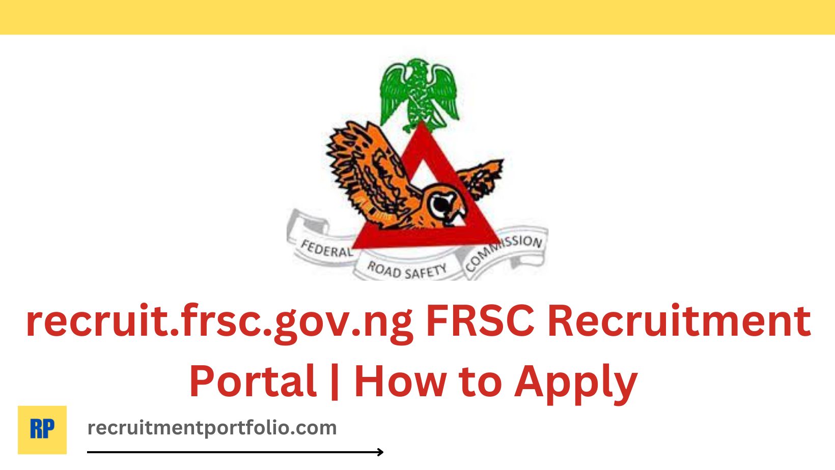 FRSC Recruitment Portal