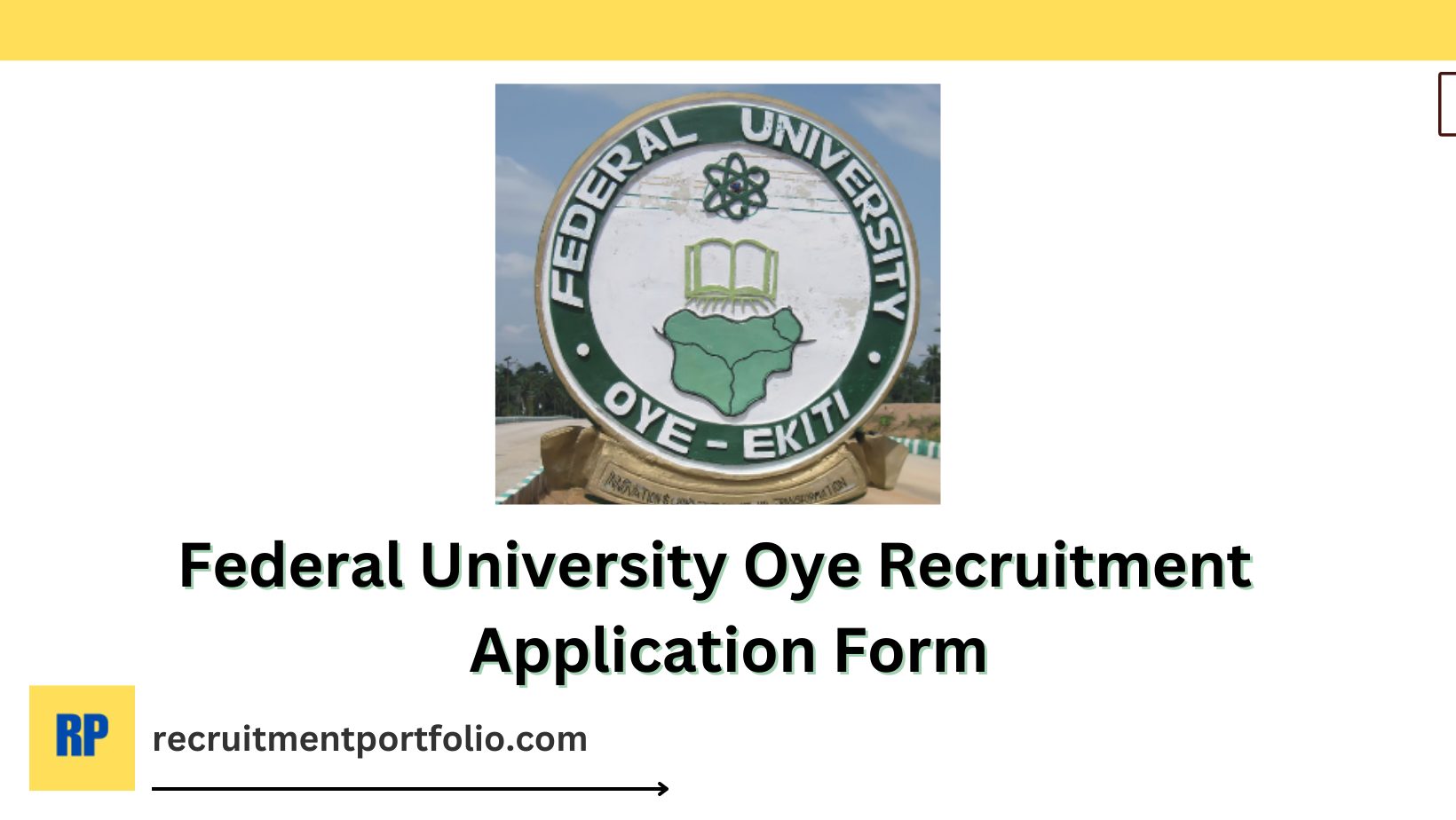 Federal University Oye Recruitment