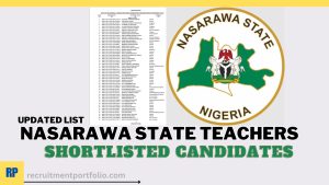 Nasarawa State Teachers Shortlisted Candidates 