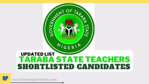 Taraba State Teachers Shortlisted Candidates