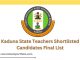Kaduna State Teachers Shortlisted