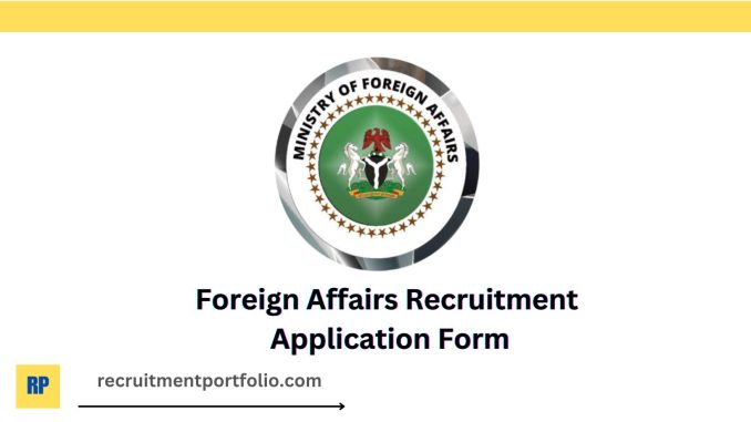Foreign Affairs Recruitment