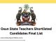 Osun State Teachers Shortlisted