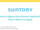 Suntory Nigeria Recruitment