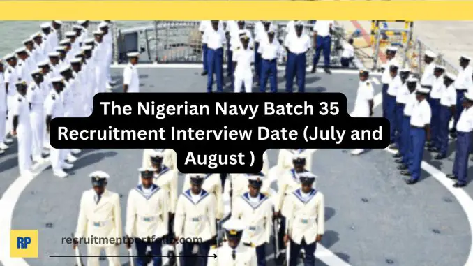Navy Batch 35 Recruitment Interview