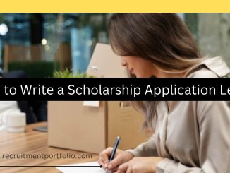 How to Write a Scholarship Application