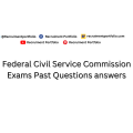 Federal Civil Service Commission Exams