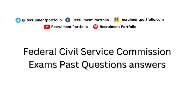 Federal Civil Service Commission Exams