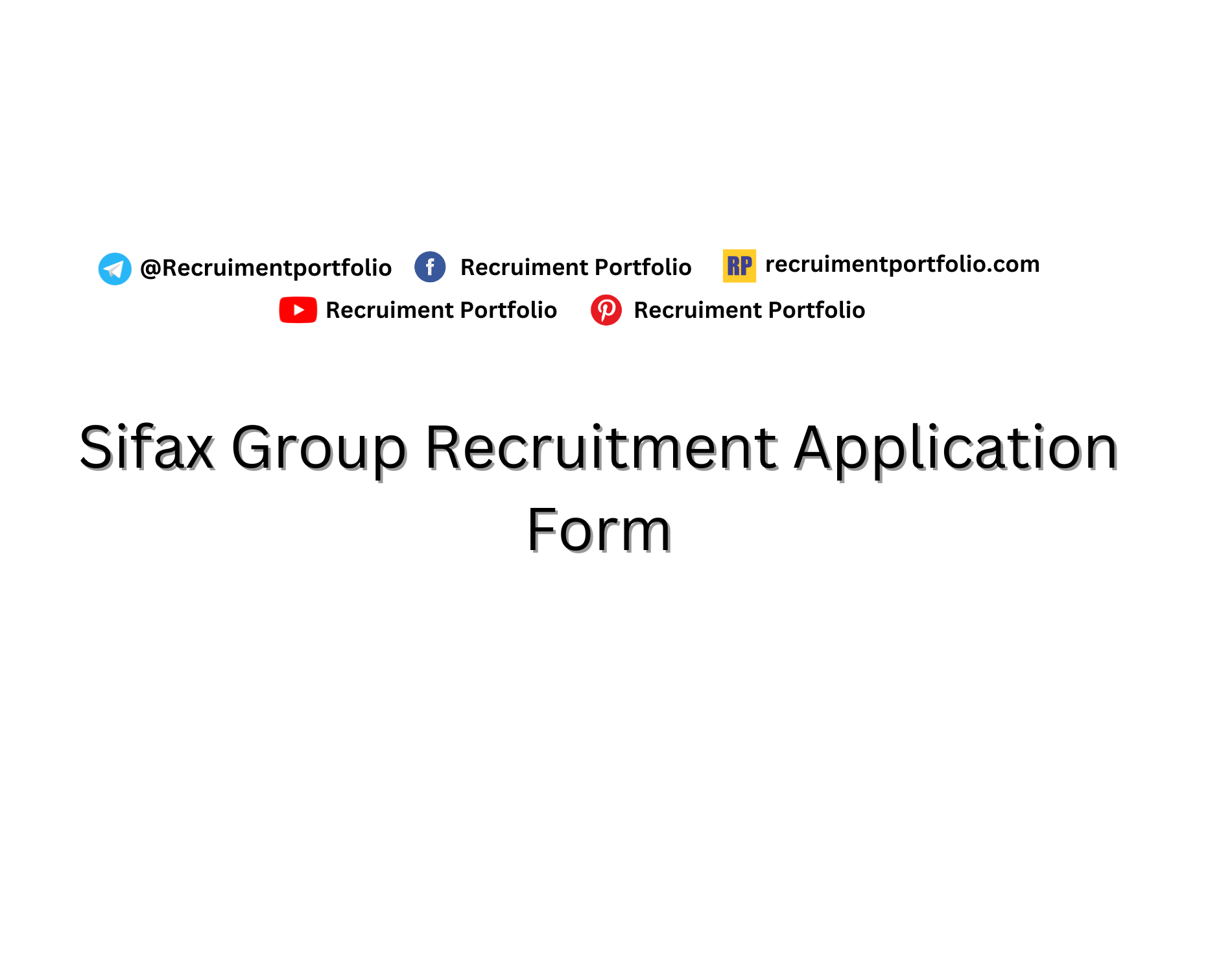 Sifax Group Recruitment