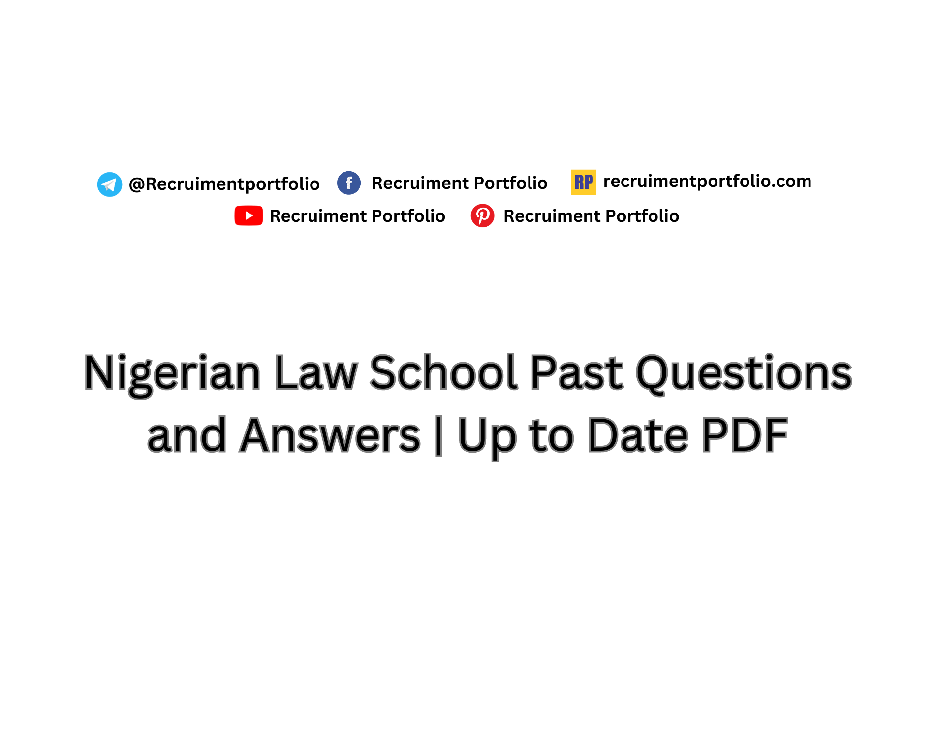 Nigerian Law School Past Questions