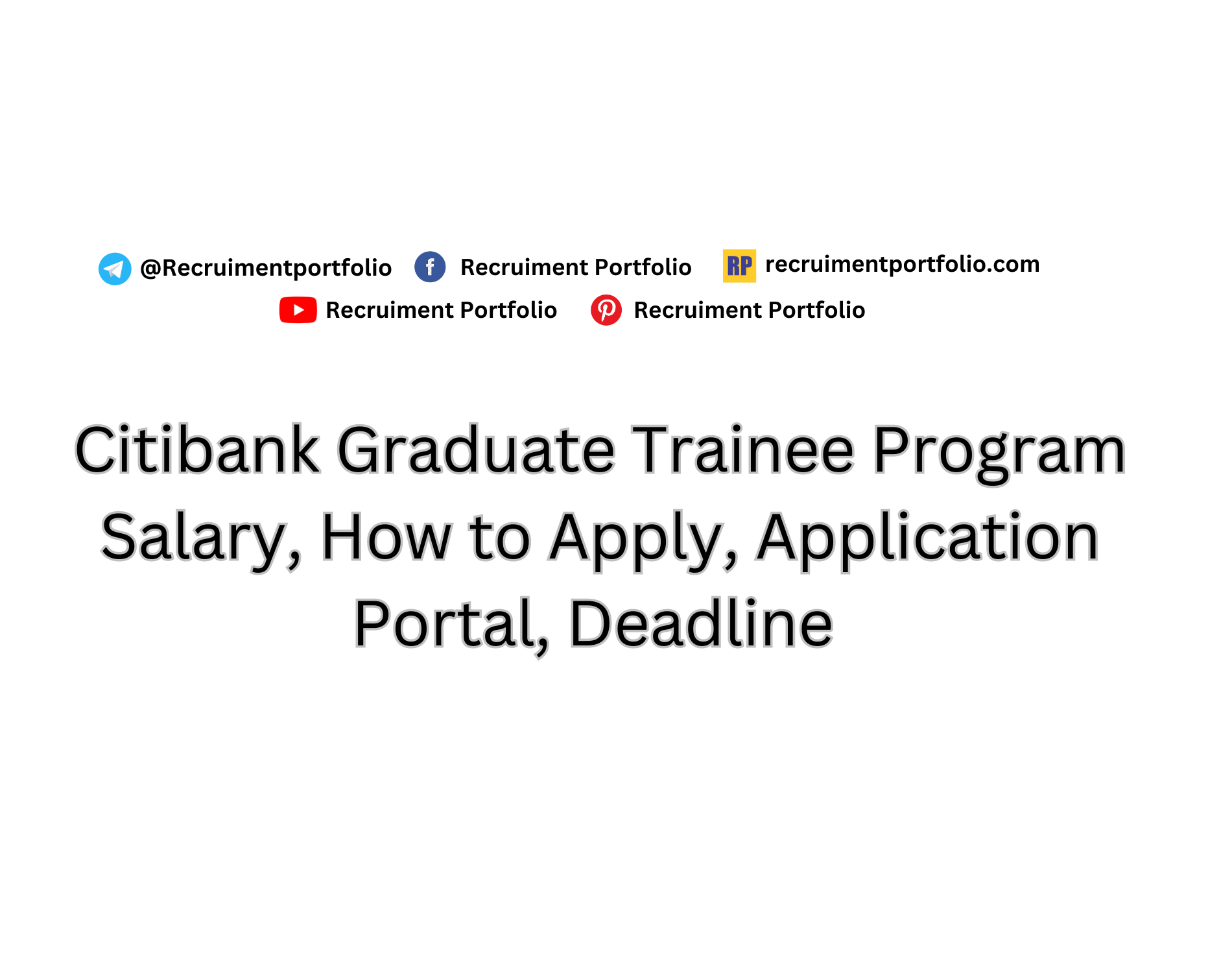 Citibank Graduate Trainee Program