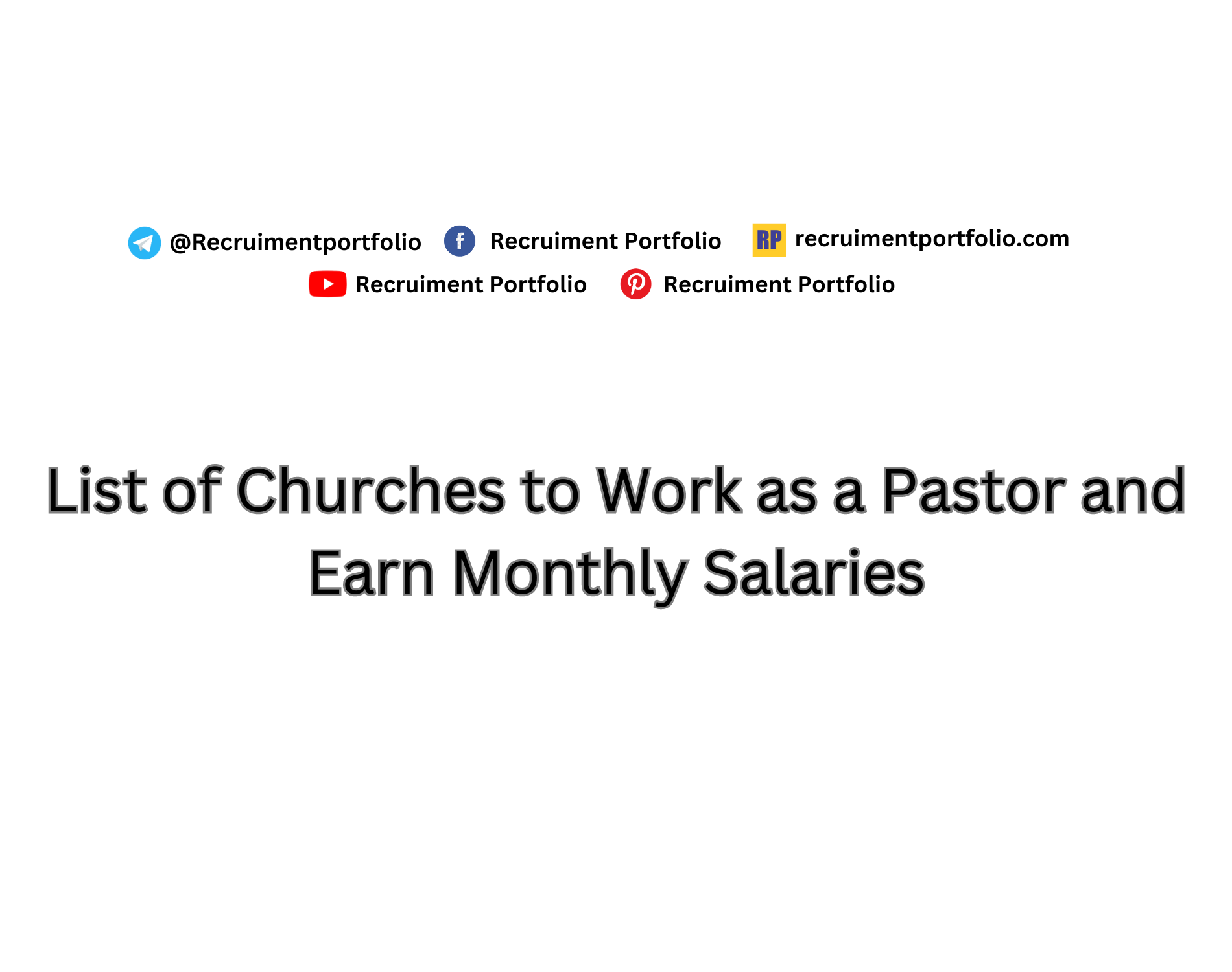 Churches to Work as a Pastor