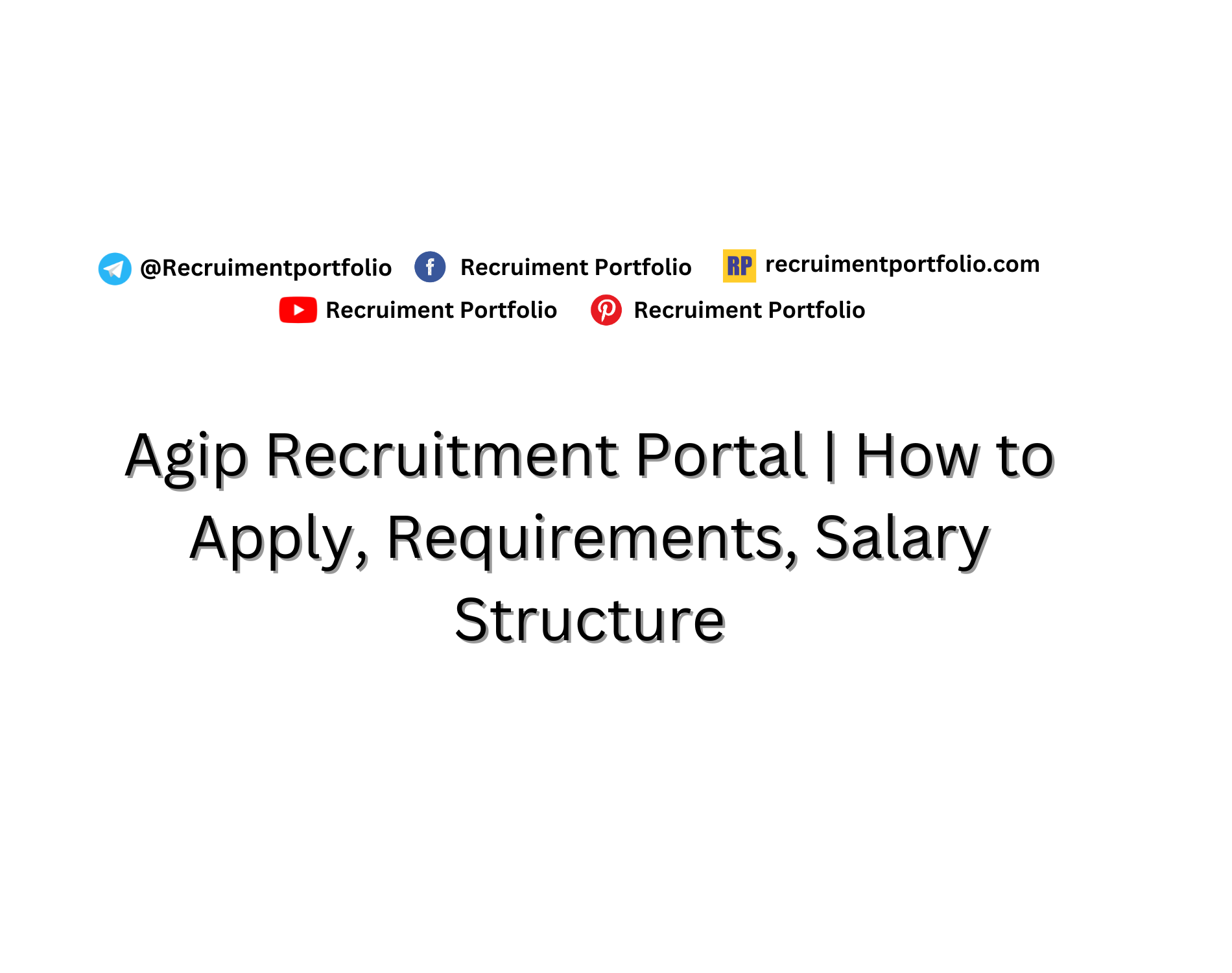 Agip Recruitment Portal