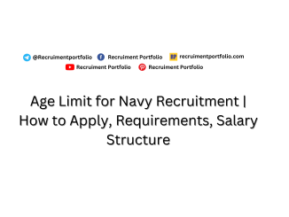 Age Limit for Navy Recruitment