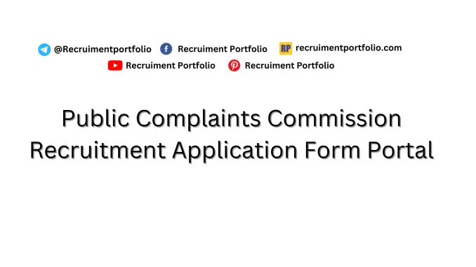 Public Complaints Commission Recruitment