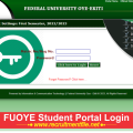 FUOYE Student Portal Login