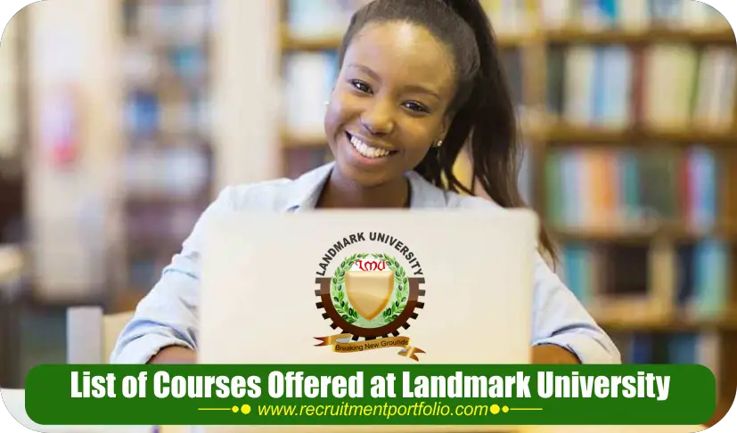 List of courses offered at Landmark University