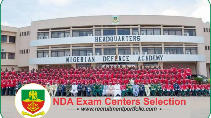 NDA Exam Centers Selection