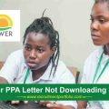 Npower PPA Letter Not Downloading Solved
