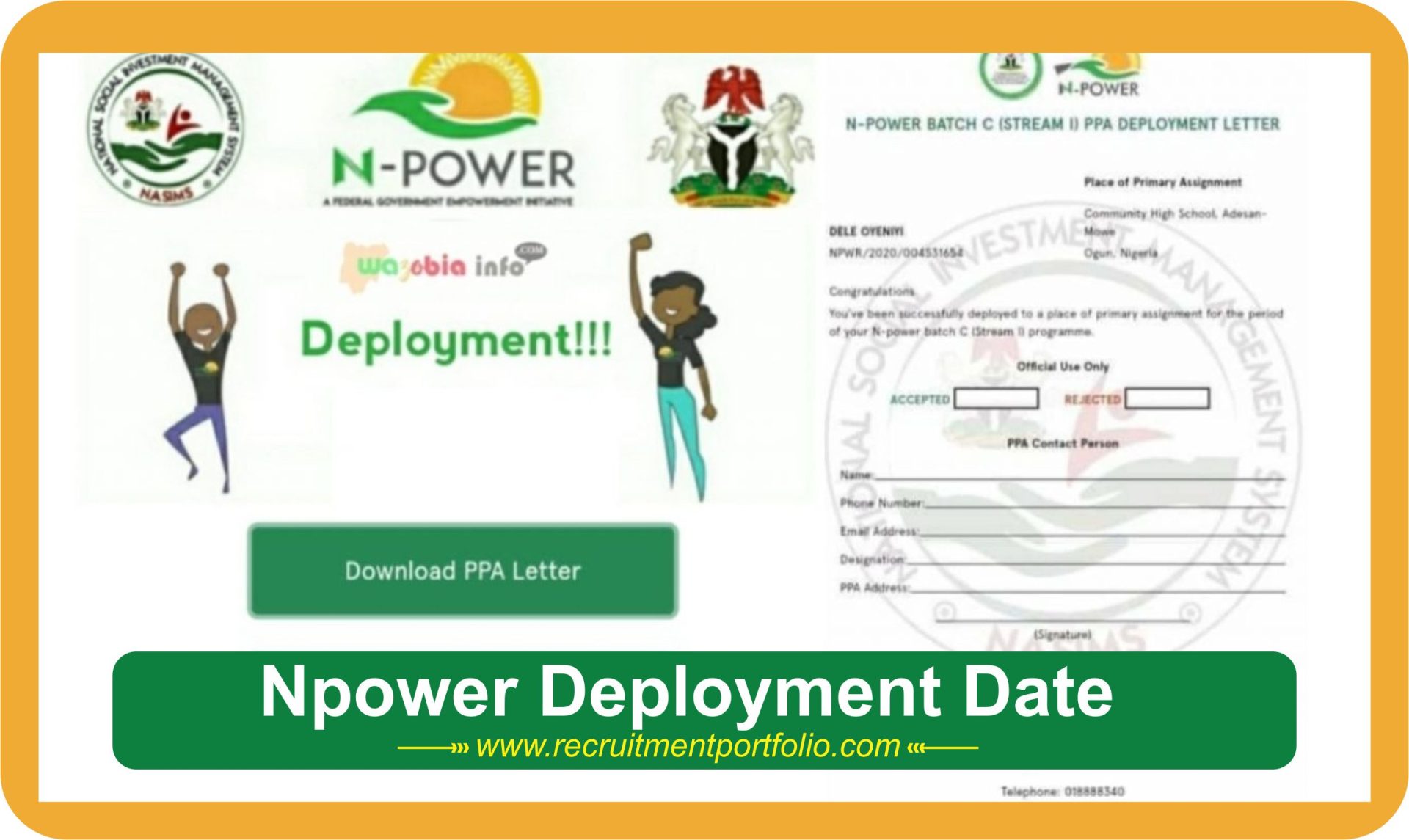 Npower Deployment Date 2024 for Batch C Stream 2 | Check Timetable Here
