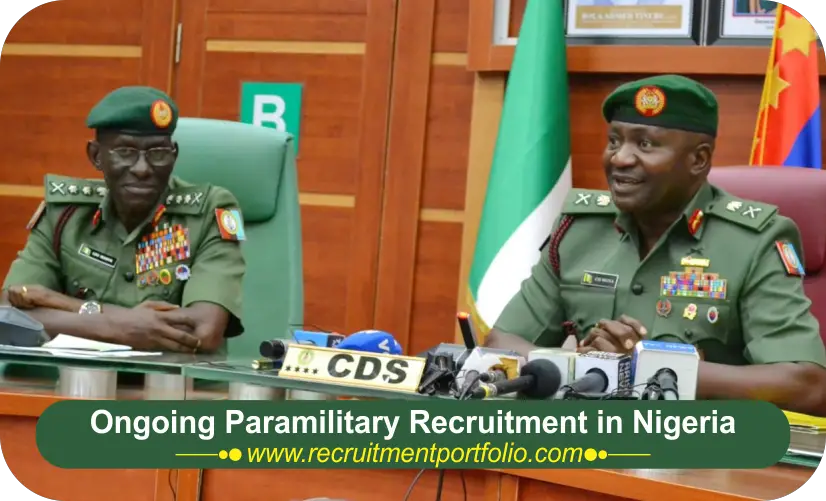 Ongoing Paramilitary Recruitment in Nigeria 2024