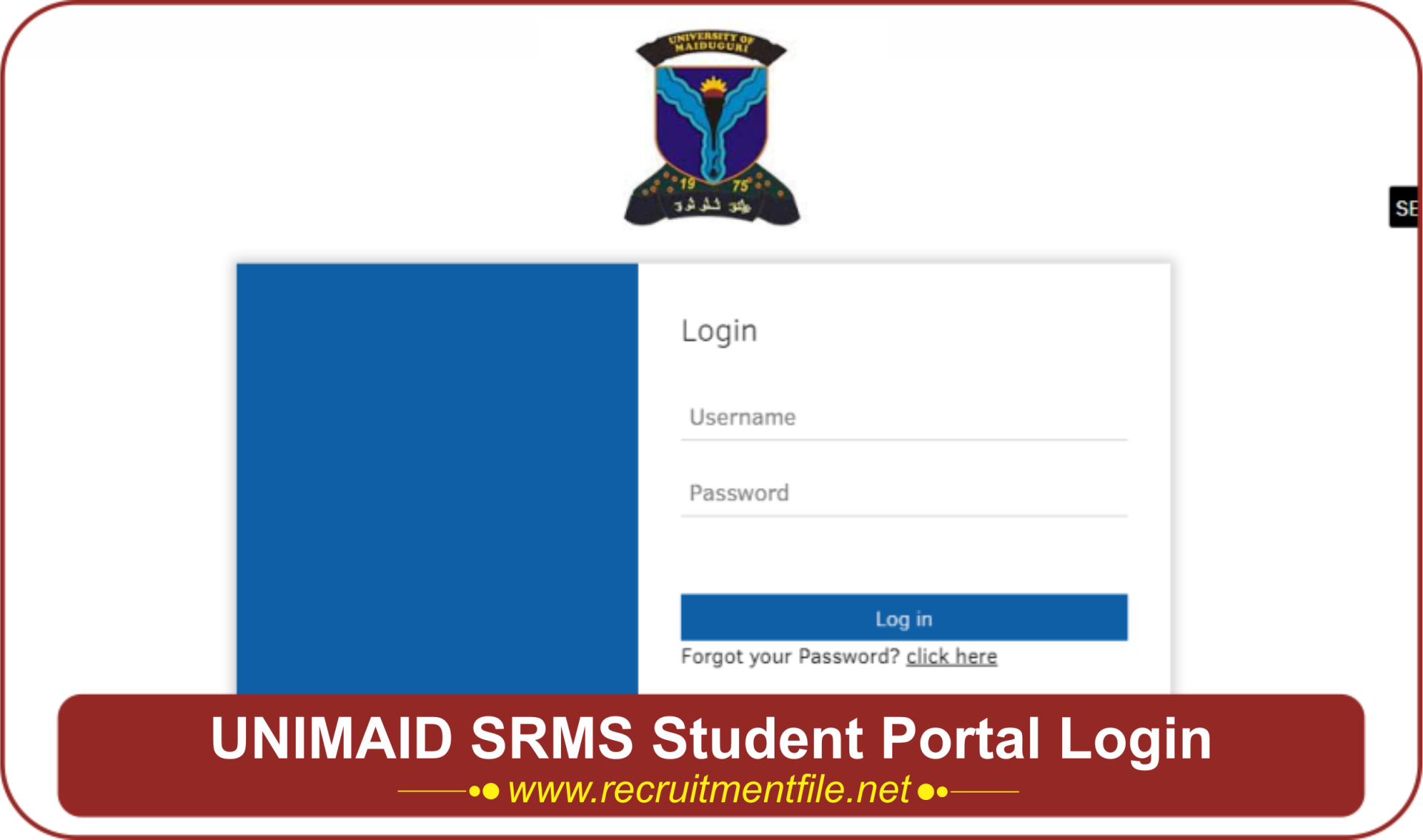 UNIMAID SRMS Student Portal Login | How to Login (2024)