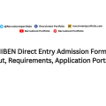 UNIBEN Direct Entry Admission Form