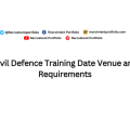 Civil Defence Training Date