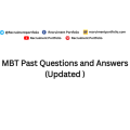 MBT Past Questions and Answers