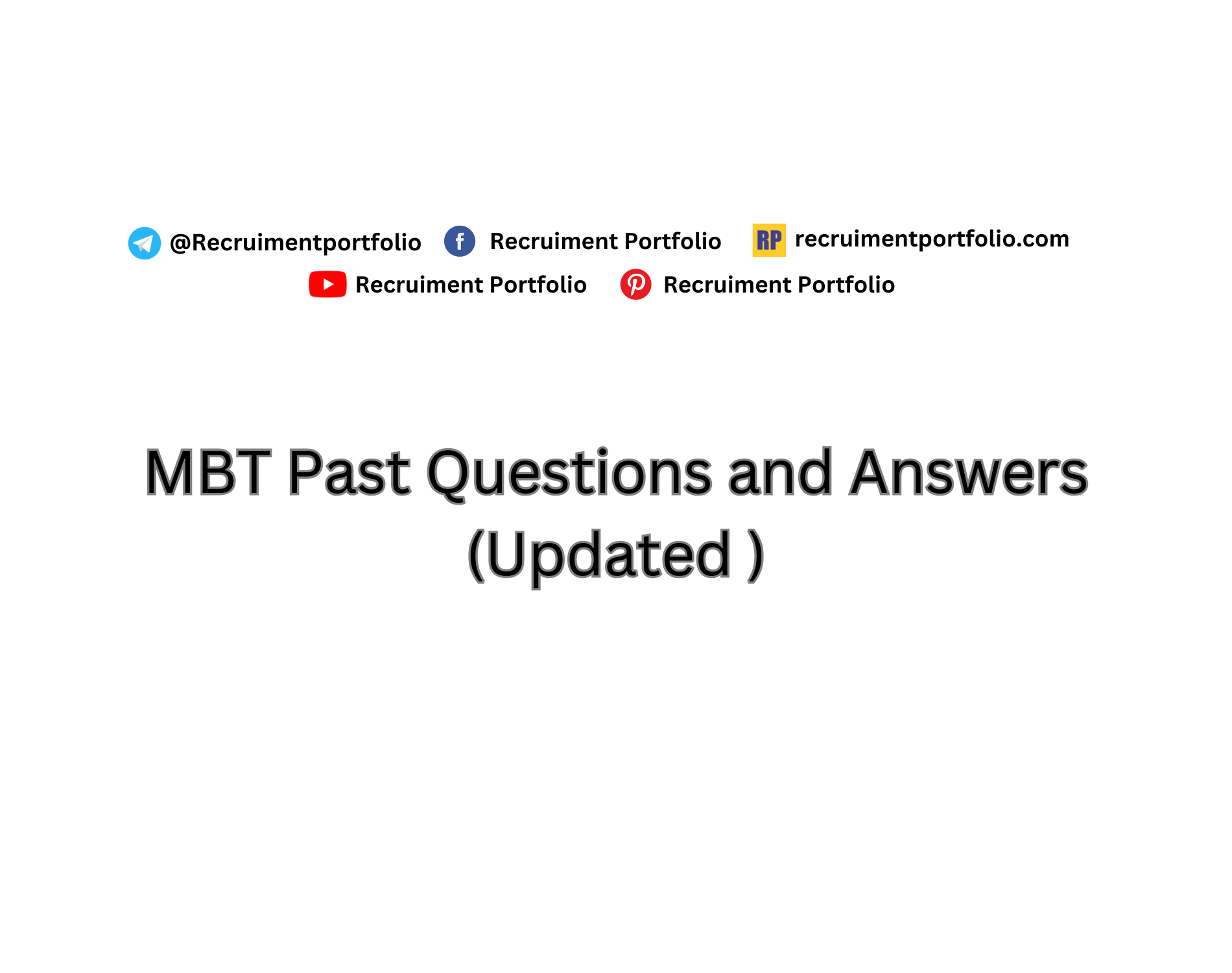 MBT Past Questions and Answers (Updated 2024)