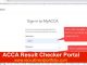 ACCA Result Checker Portal