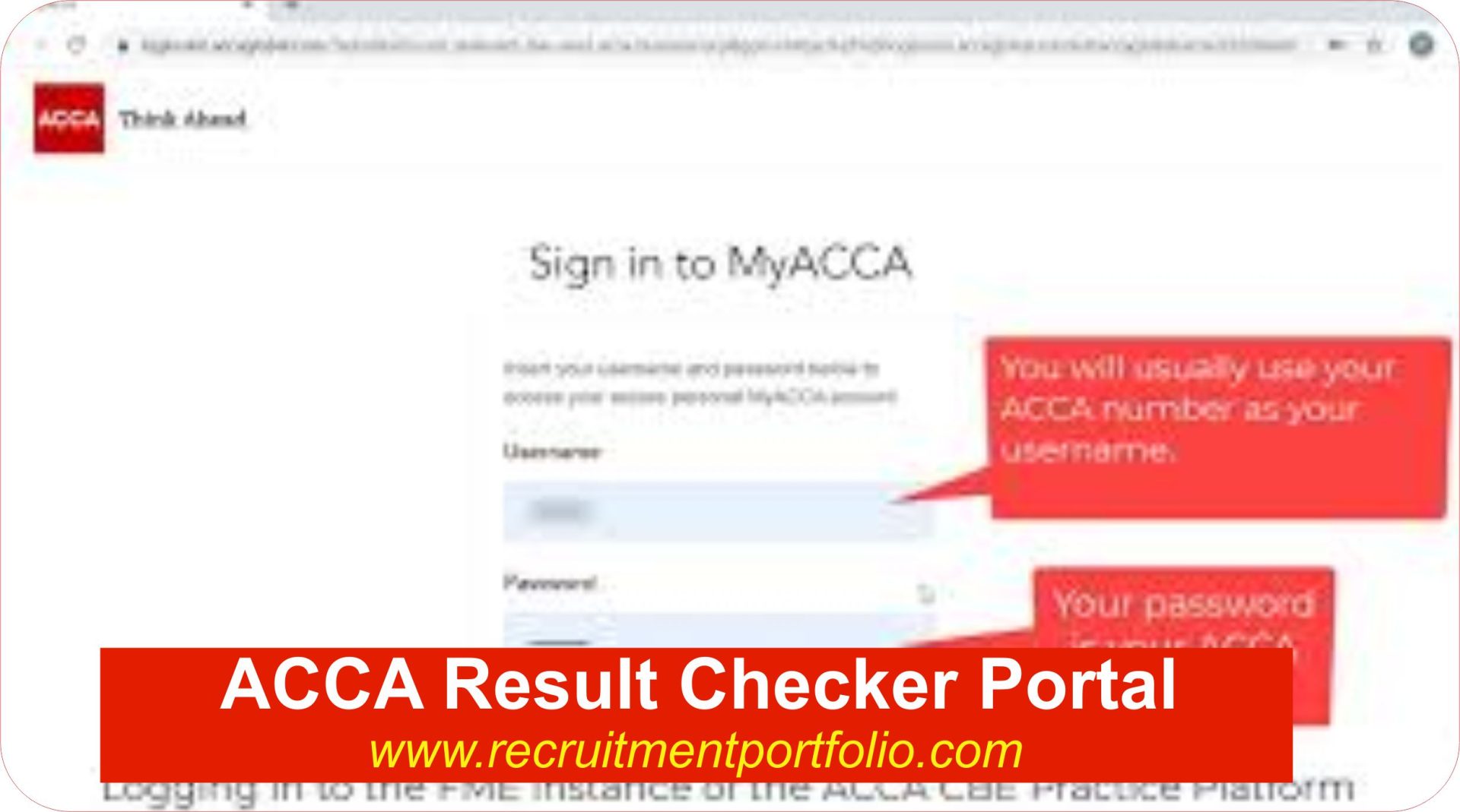 ACCA Result Checker Portal (2024) Login to Check ACCA Result