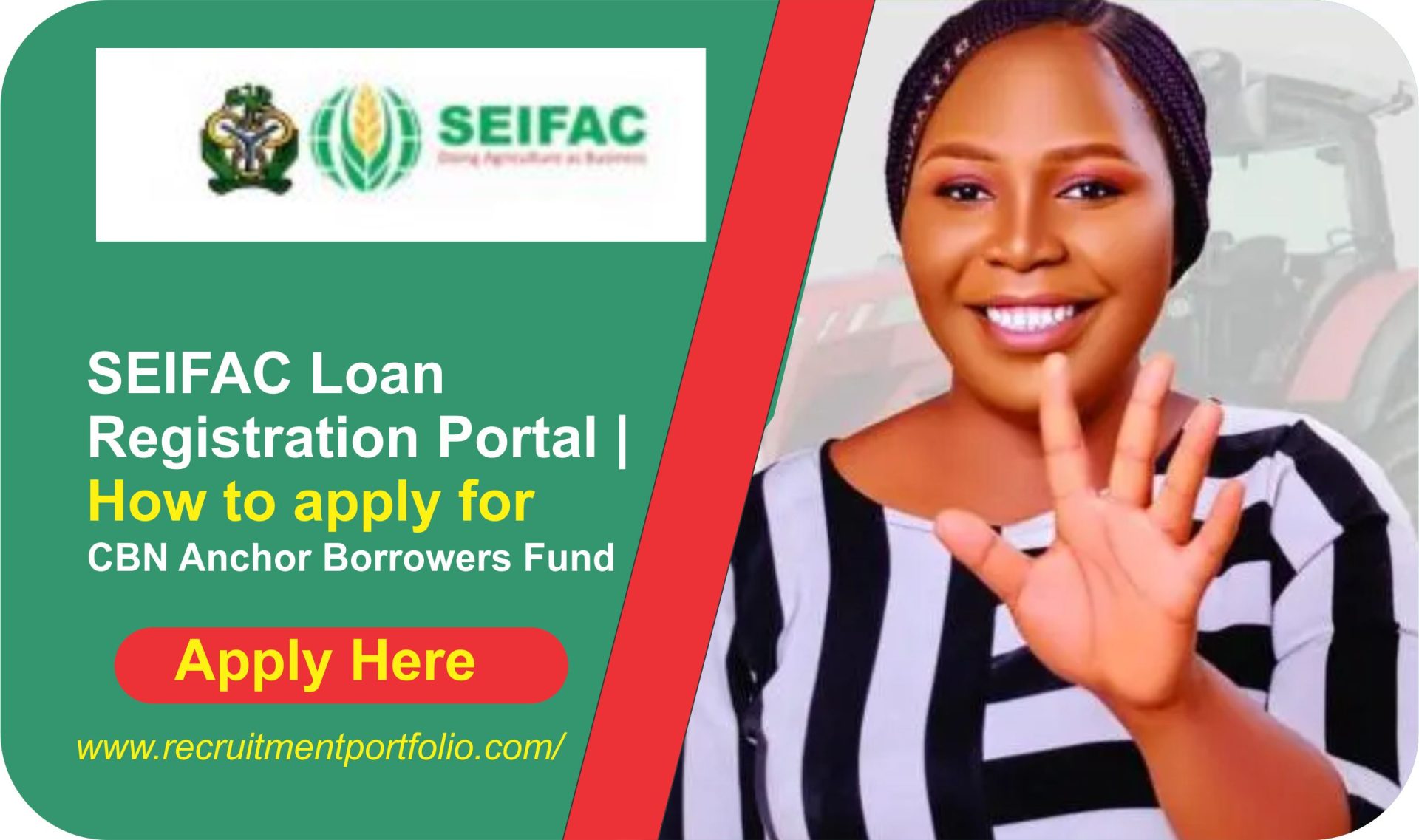SEIFAC Loan Registration Portal 2024/2025 for CBN Anchor Borrowers Fund